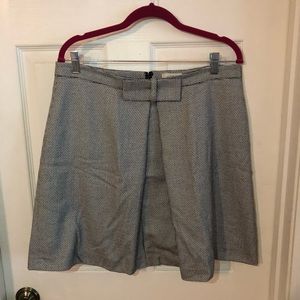 Black and White Bow Front Skirt